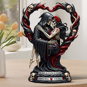 Love To Death Acrylic Plaque Personalized Gifts For Couple