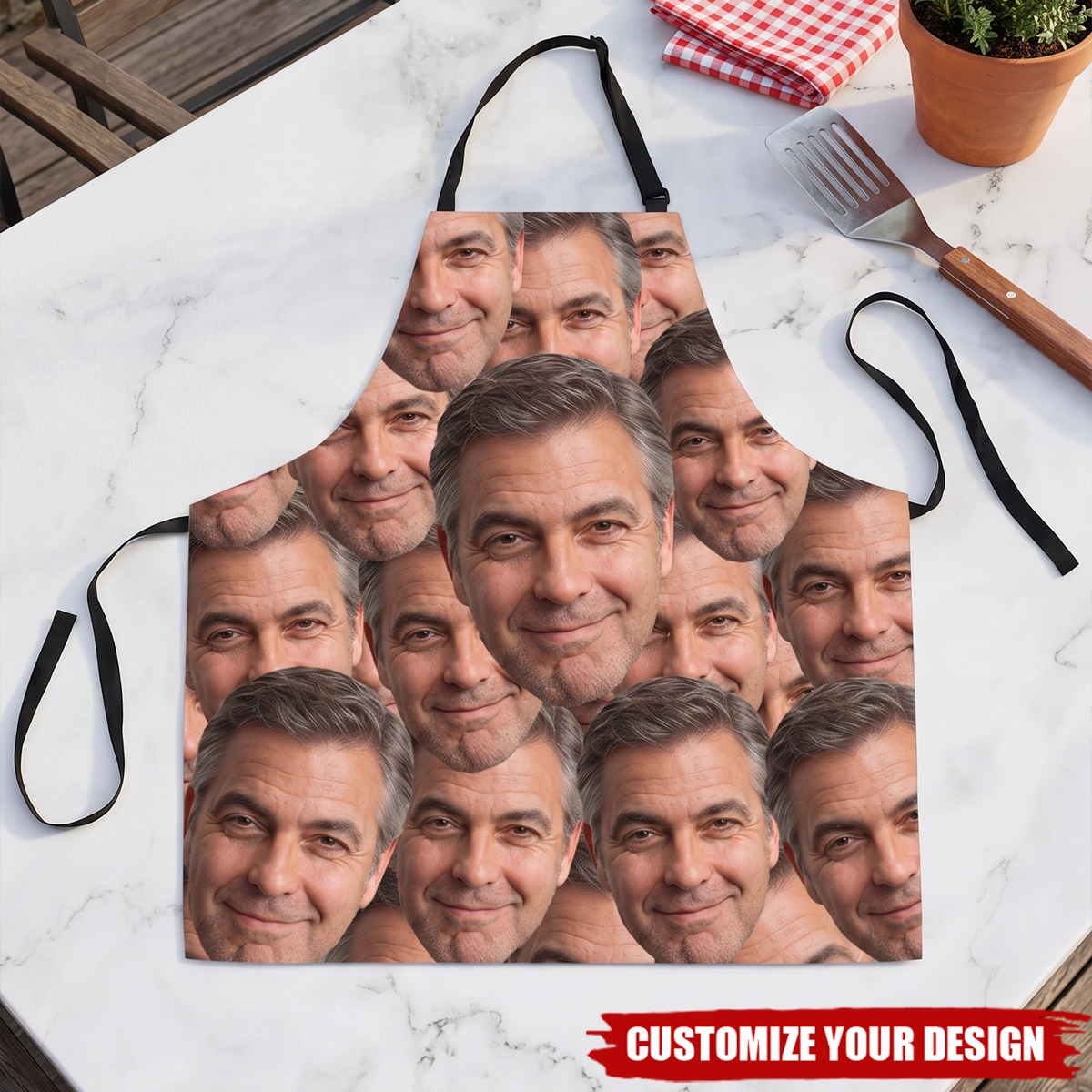 Custom Funny Face Gifts For Men Gifts For Women - Personalized Apron
