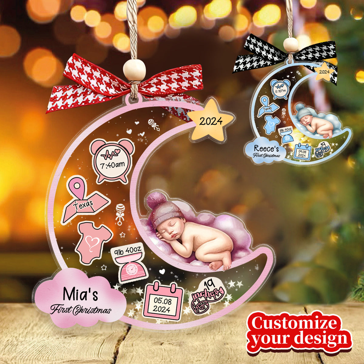 Personalized Customization-Newborn's first Christmas Gift Acrylic Ornaments