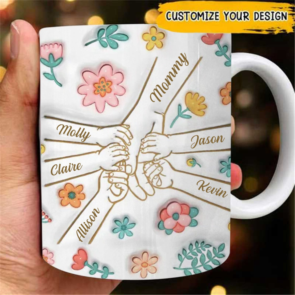 Silent Sacrifices Reflect Endless Love - Family Personalized Custom 3D Inflated Effect Printed Mug