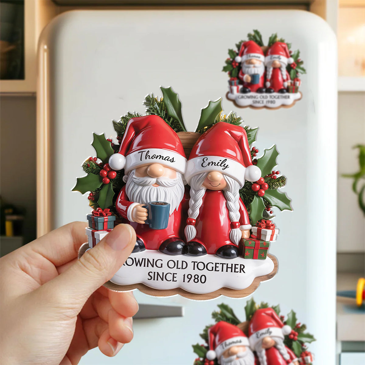 Personalized Couple Fridge Magnet, Anniversary Keepsake Gift