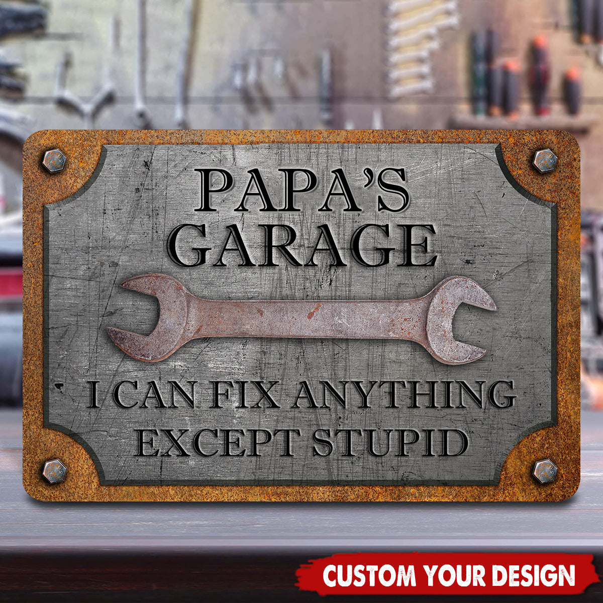 I Can Fix Anything-Personalized Custom Name Metal Sign