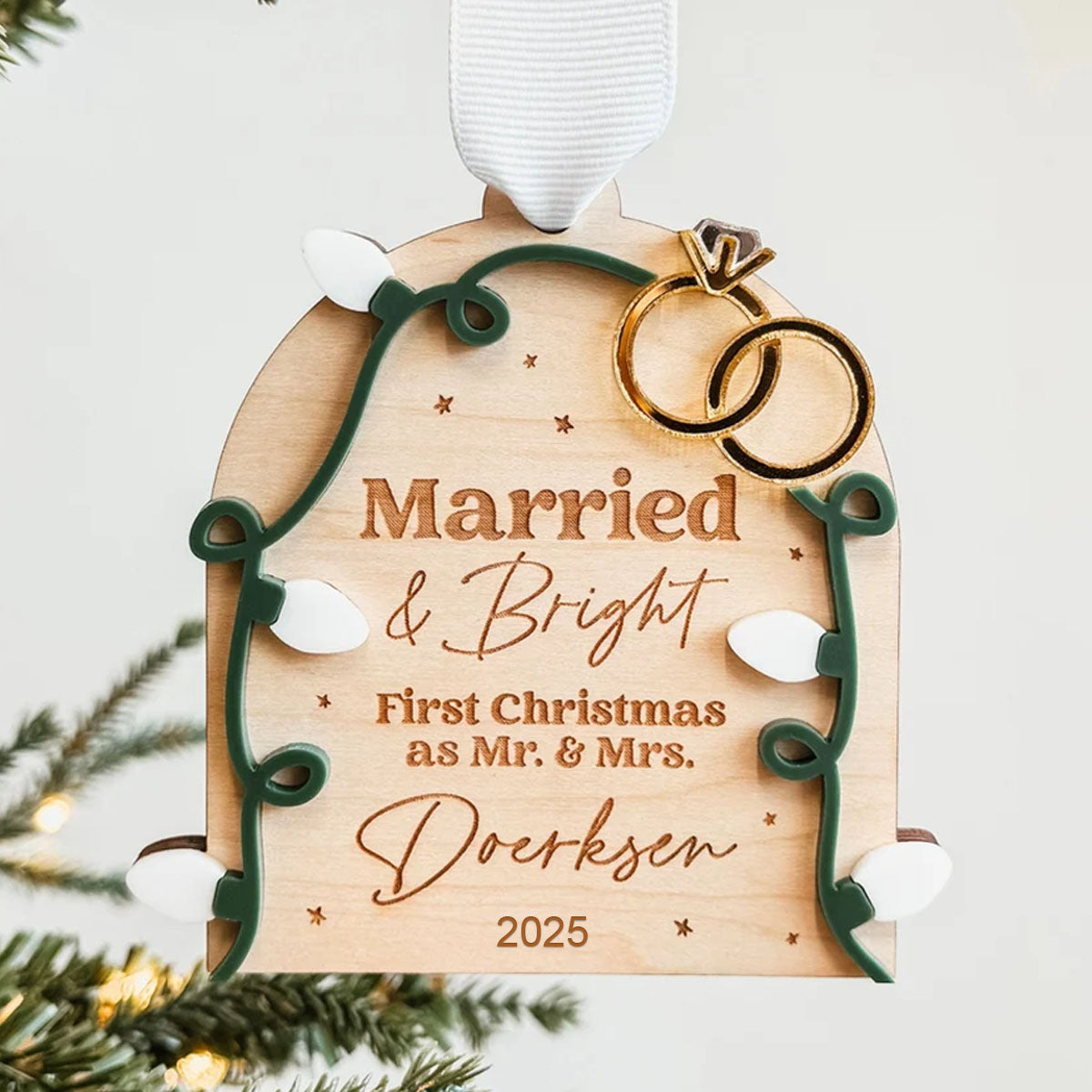 First Christmas As Mr. and Mrs. Ornament, Newlywed Gift