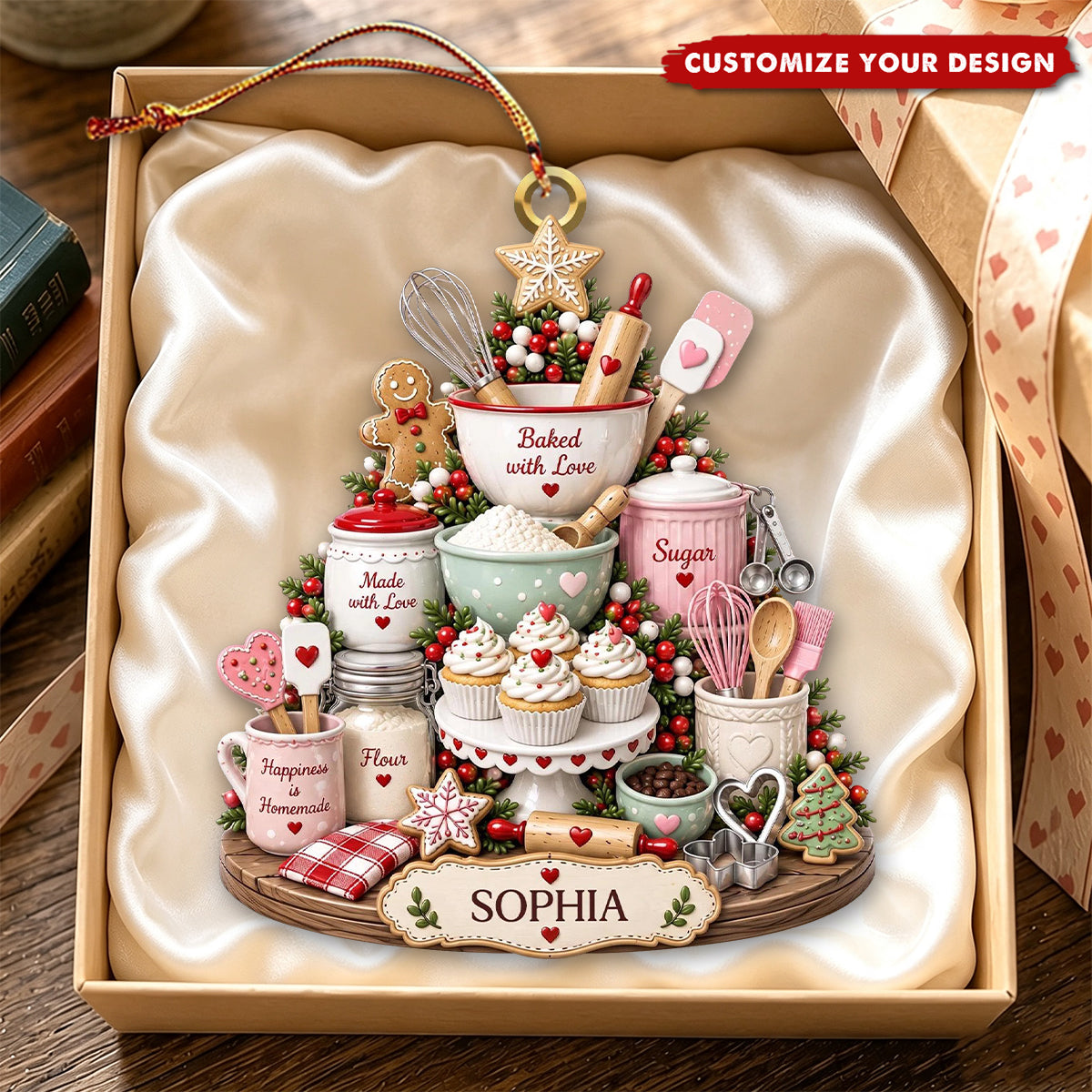 Personalized Christmas Baking Mixer Ornament, Gift For Baking Lovers