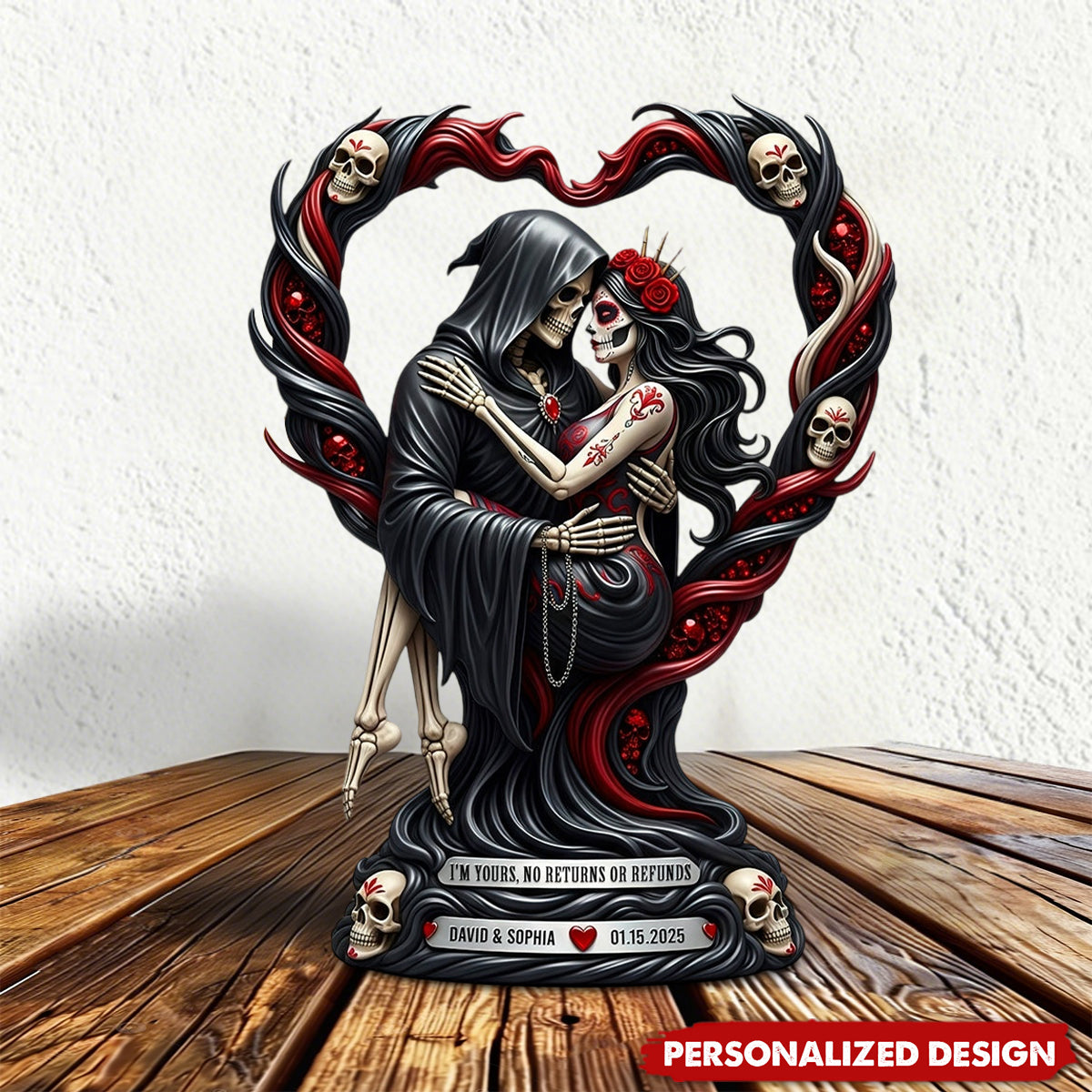 Love To Death Acrylic Plaque Personalized Gifts For Couple