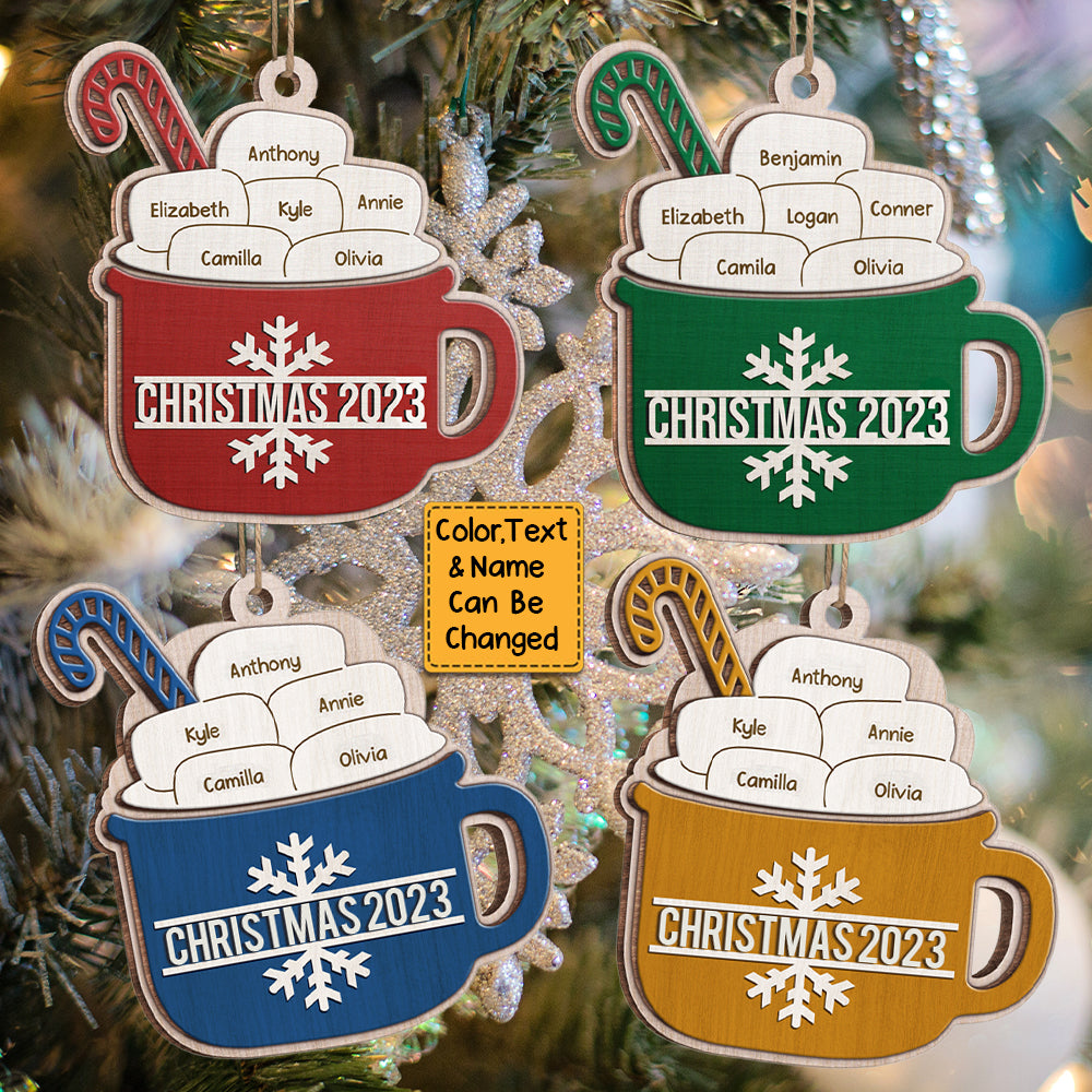Sugar Cocoa Marshmallows Bring The Most Thrilling Experiences - Personalized Ornament