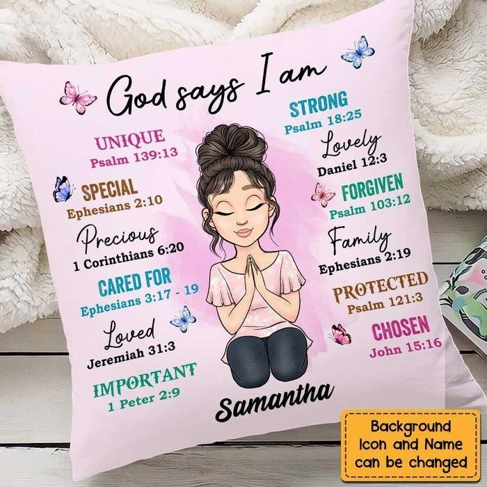 God Says I Am Pillow