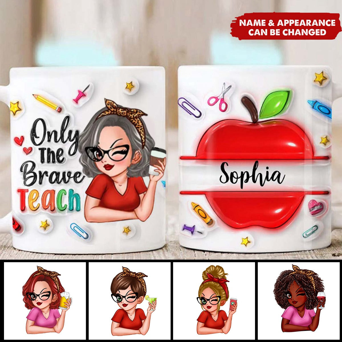 Gift For Teacher The Brave Teach Personalized Mug