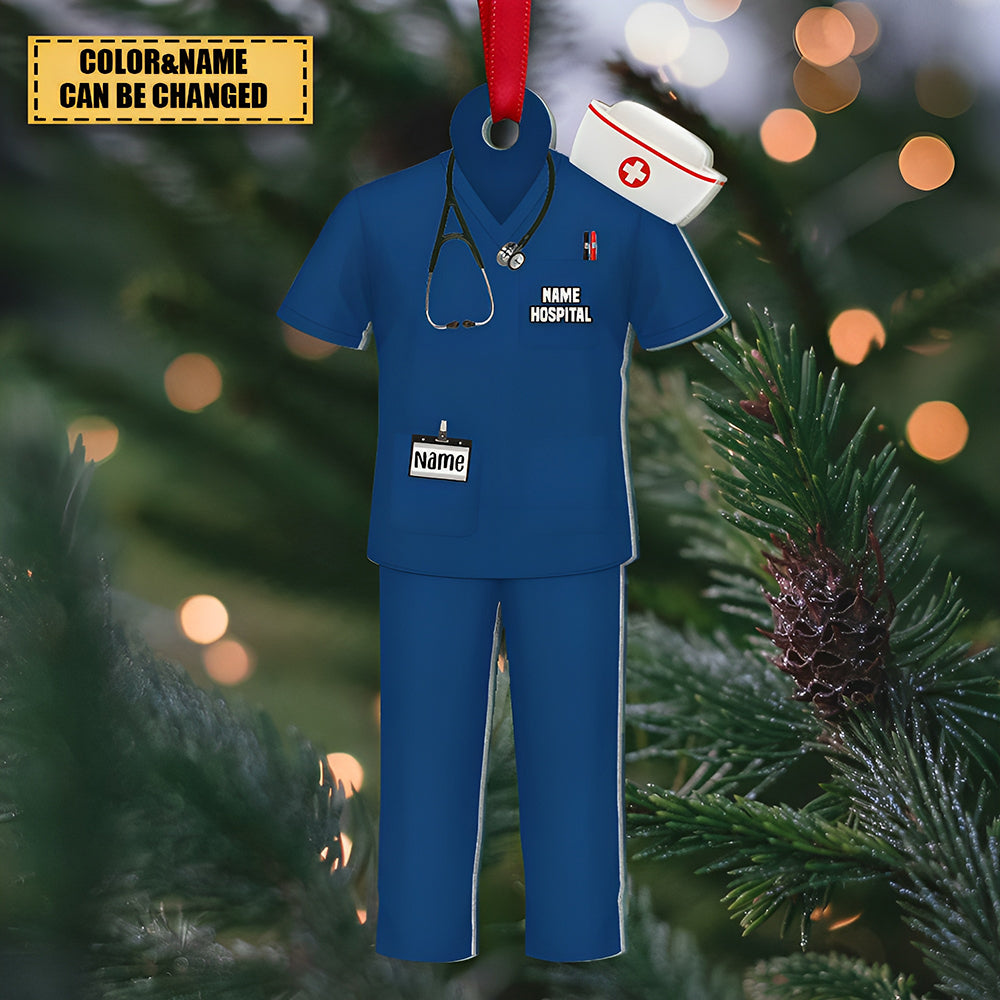 Personalized Nurse Uniform Acrylic Ornament