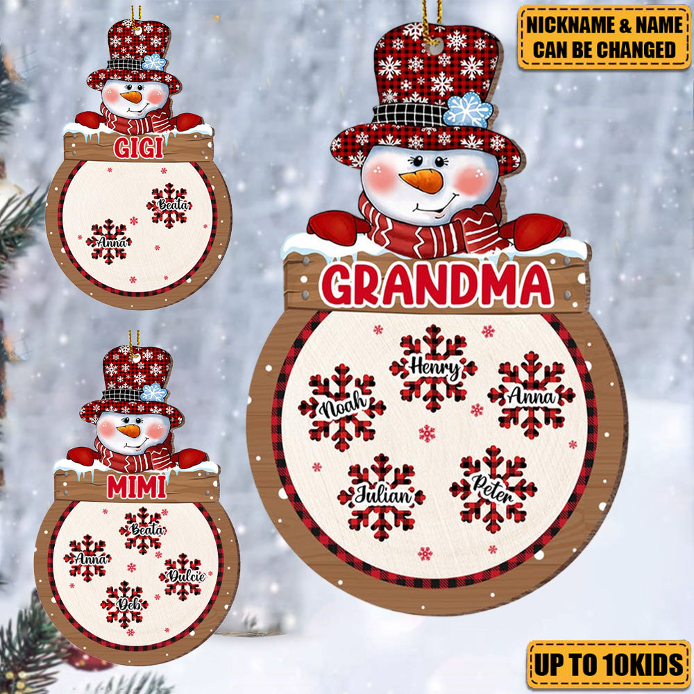 Personalized Christmas Gift For Grandma Ornament