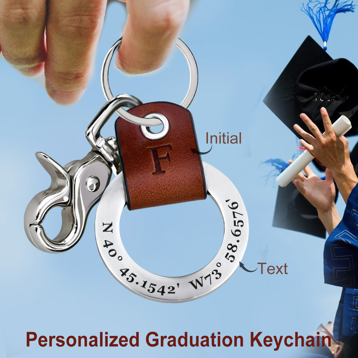 Personalized Gift For The Class Of 2025-Graduation Keychain