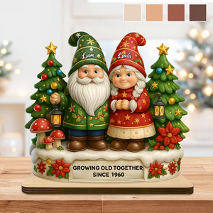 Personalized Growing Old Together Since Year Wooden Plaque