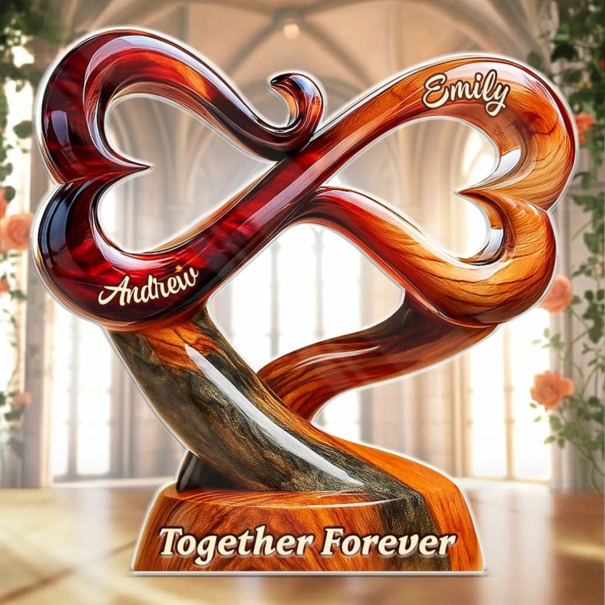 Together Forever - Personalized Acrylic Plaque For Couples