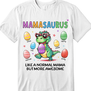 Personalized Grandmasaurus Easter Egg Spring Gift T-Shirt