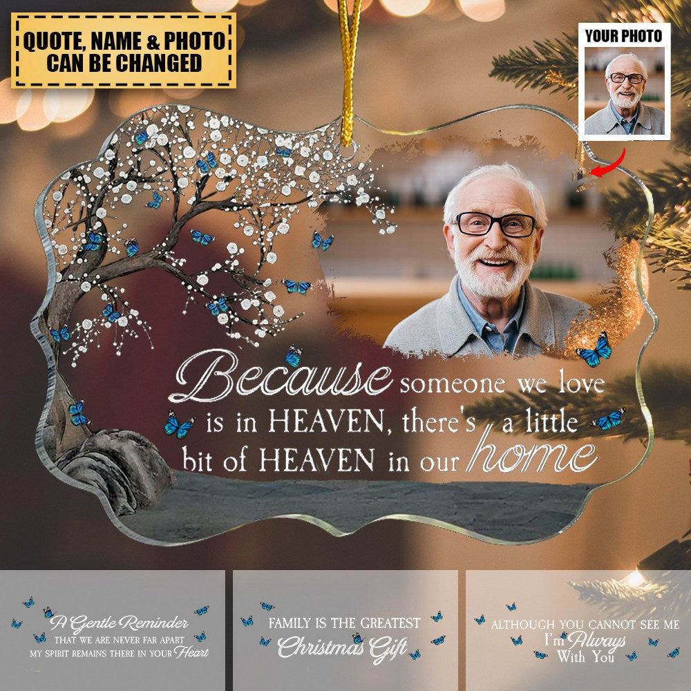 Always Beside You - Personalized Acrylic Photo Ornament