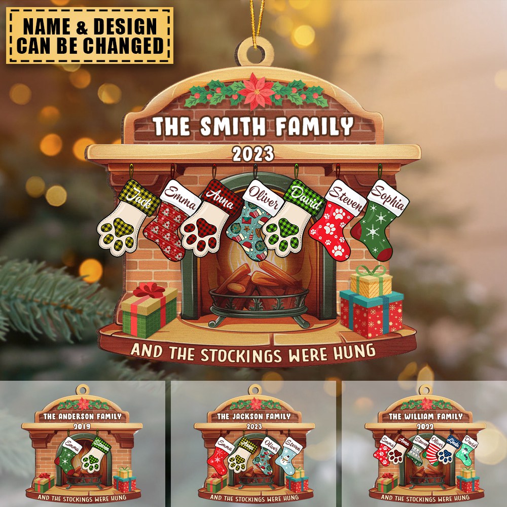 Let's Make A Wish -  Gift For Family Members-Personalized Christmas Wood Ornament