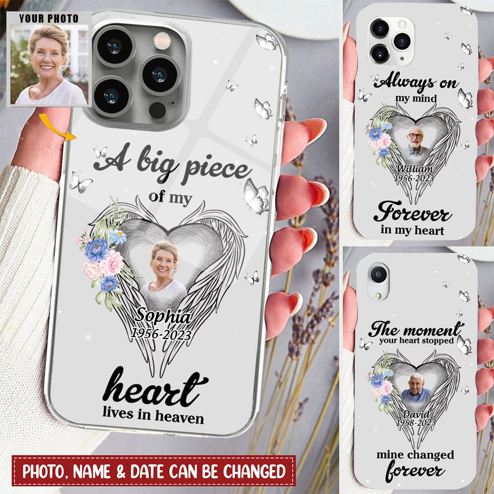 Your Wings Were Ready But My Heart Was Not- Personalized Memorial Phone Case