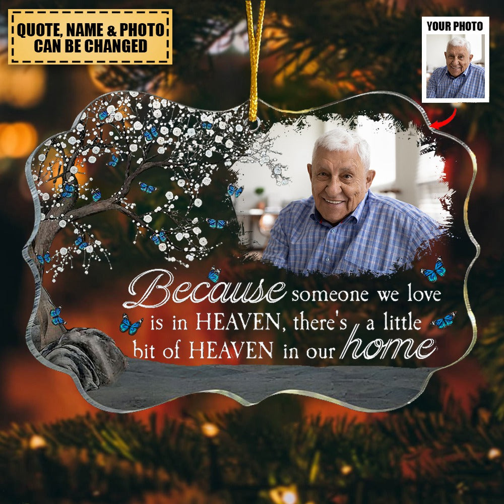 Always Beside You - Personalized Acrylic Photo Ornament