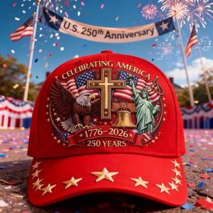 Eagle & Liberty & Cross - United States 250th Anniversary Hat