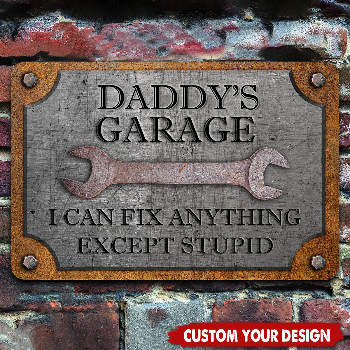 I Can Fix Anything-Personalized Custom Name Metal Sign