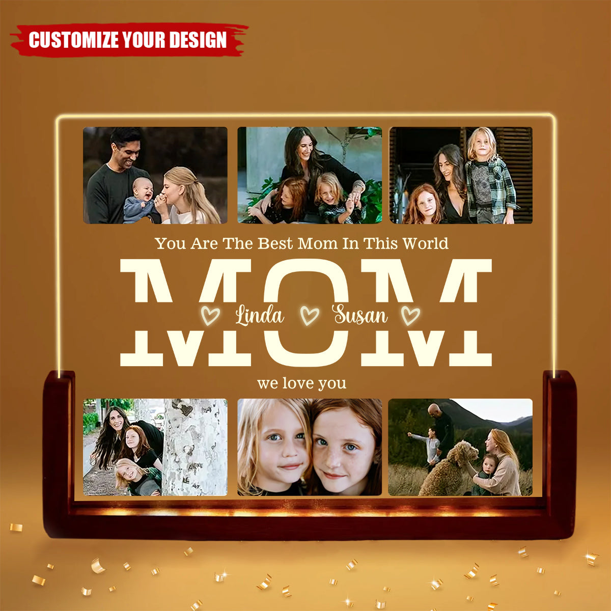 Personalized Photo Night Light - Gift For Family