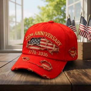 USA 1776 - 2026 Anniversary Baseball Hat, 250th Freedom Cap