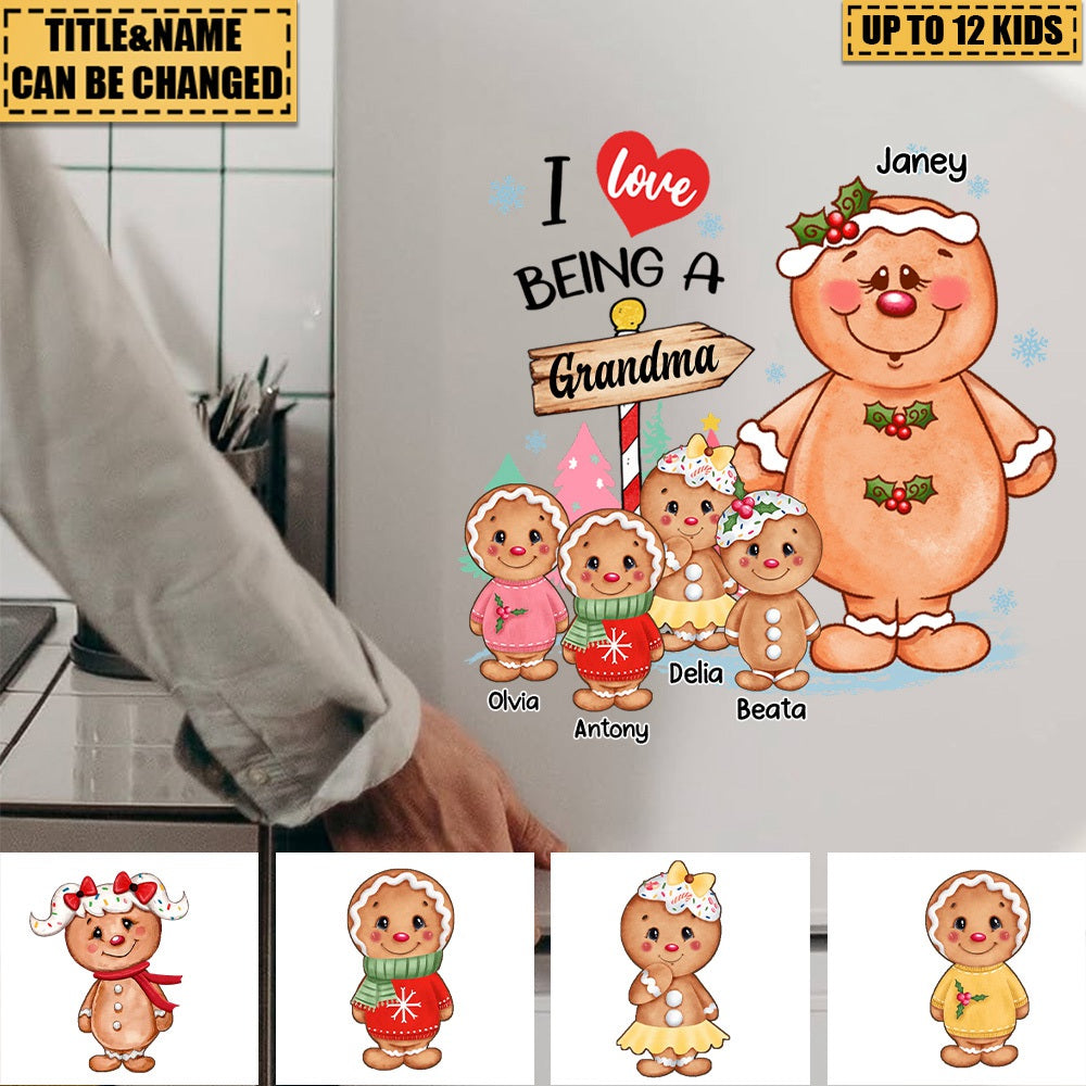 Gift For Grandma Cookies Gingerbreads Personalized Decal Sticker