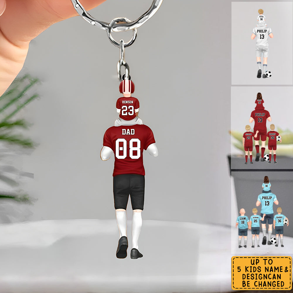 Personalized Soccer Acrylic Keychian - Gift For Soccer Family