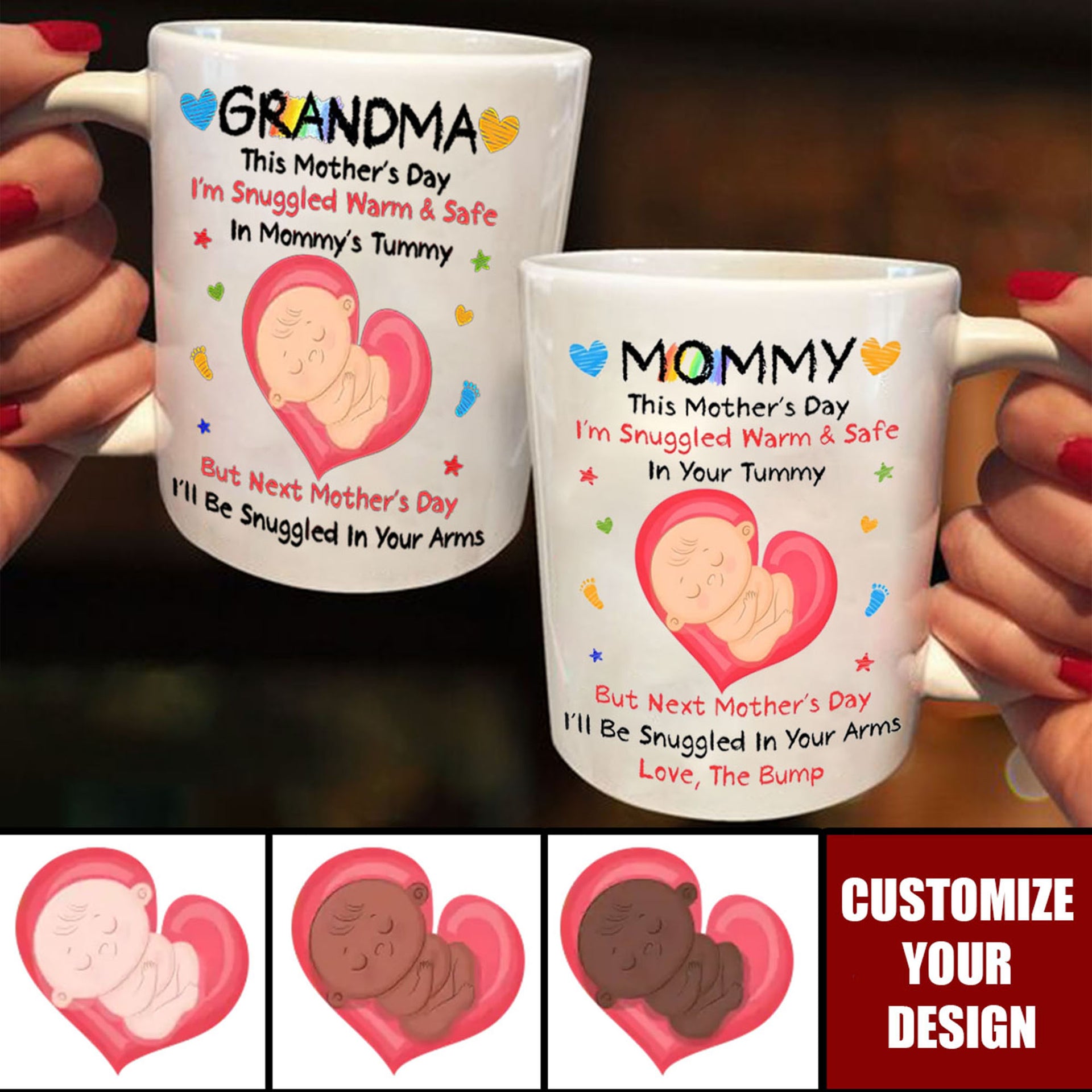 Mommy, You’re My First Home - Family Personalized Custom Mug