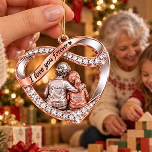 Personalized  Acrylic Ornament - I Love You Forever