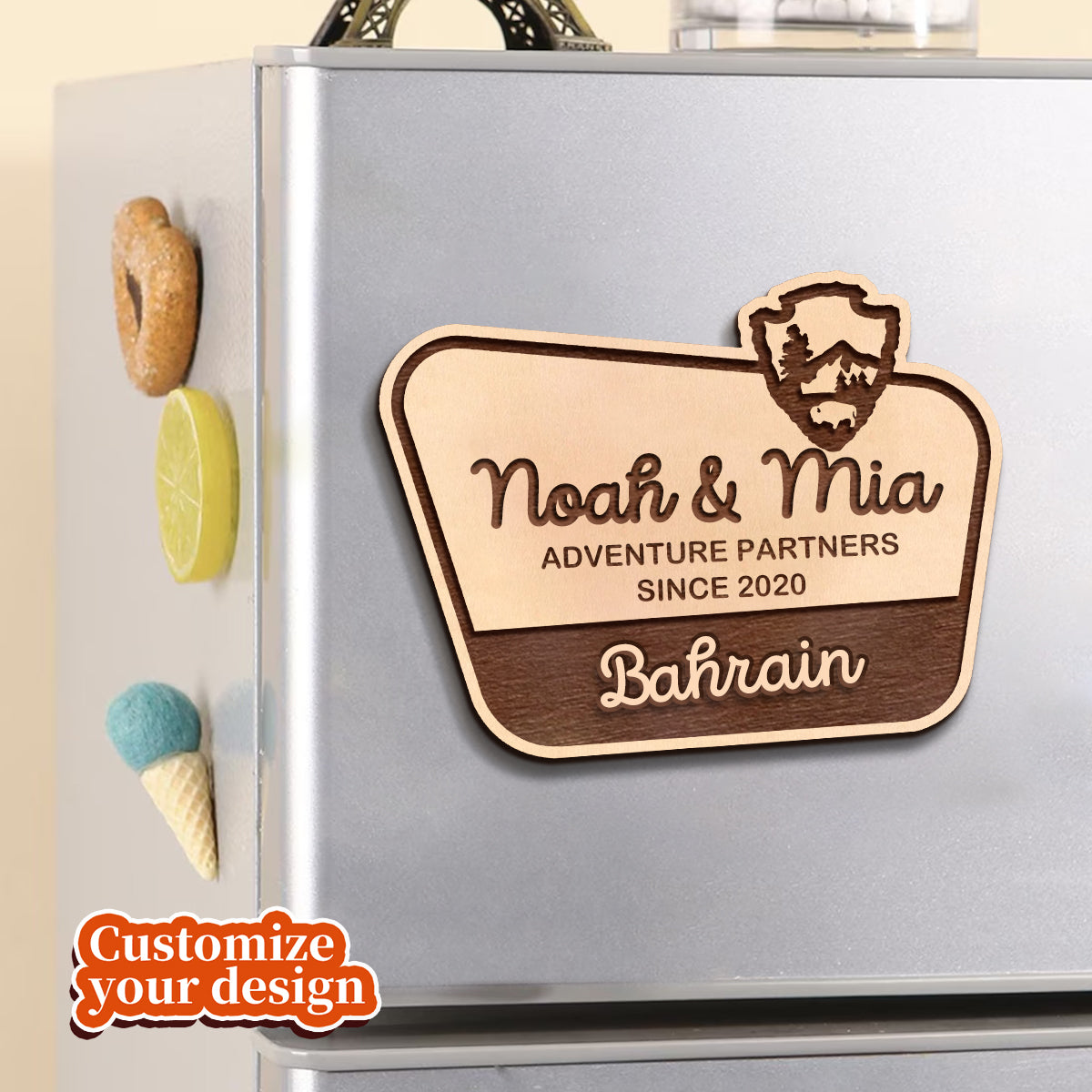 My Adventure Family - Personalized Family Fridge Magnet