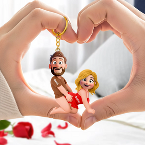 Naughty Couple Keychain-Personalized Gift For Couples