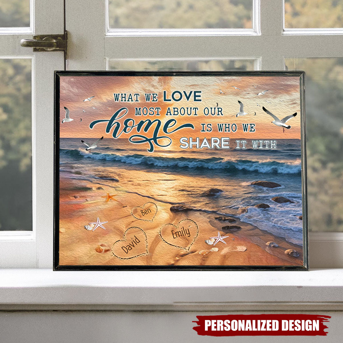 Family A Whole Lot Of Love - Personalized Family Poster