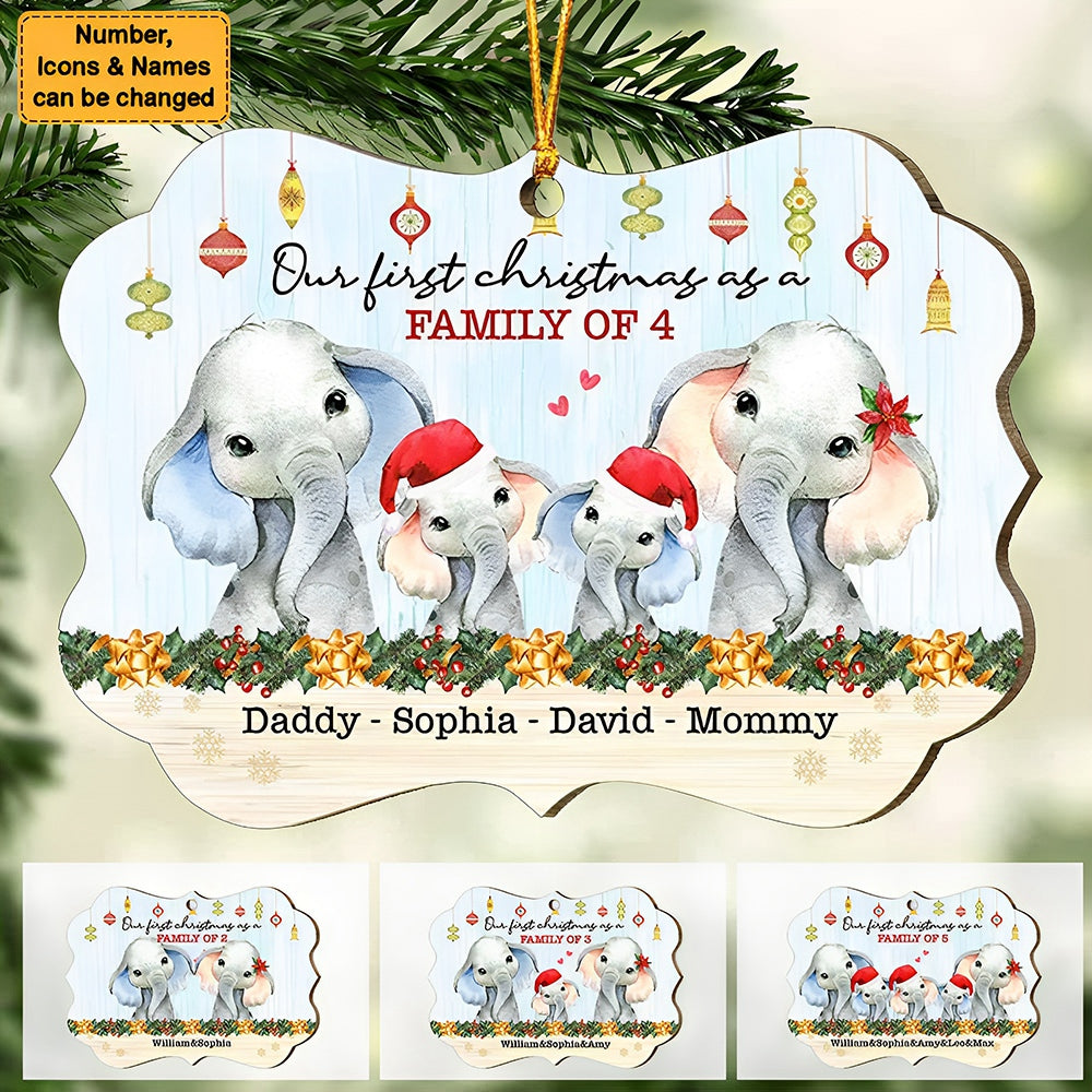 Gift For Family First Christmas As A Family Benelux Ornament