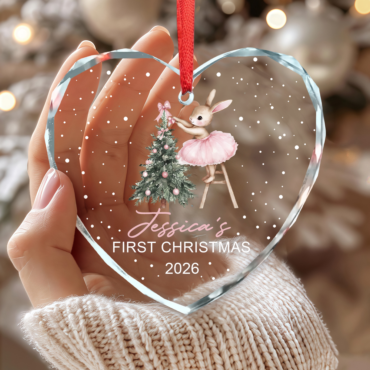 Personalized Baby Christmas Ornament, Keepsake For Baby Girl Boy