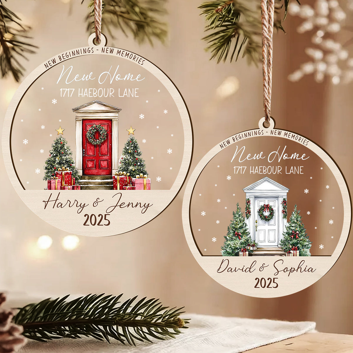 First Christmas In Our New Home Custom Ornament