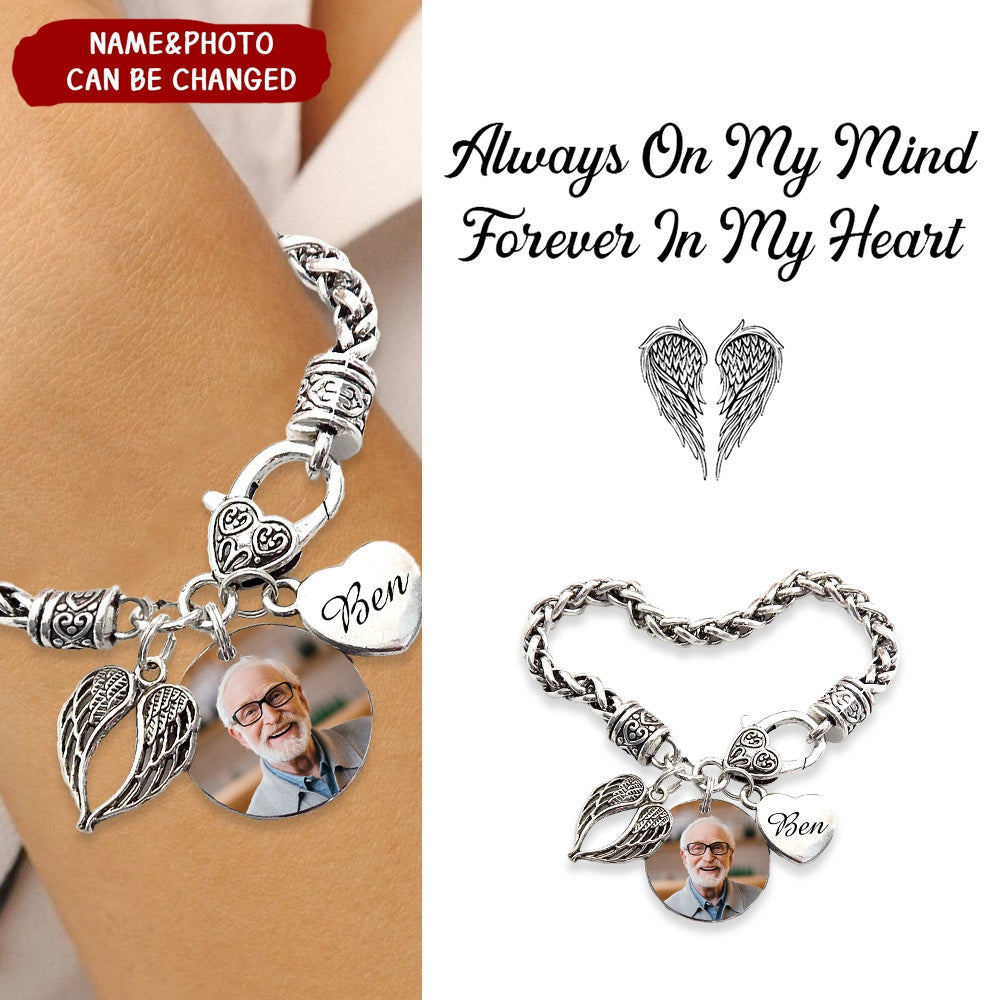 Custom Photo I'll Carry You Personalized Bracelet - Memorial Gift For Family
