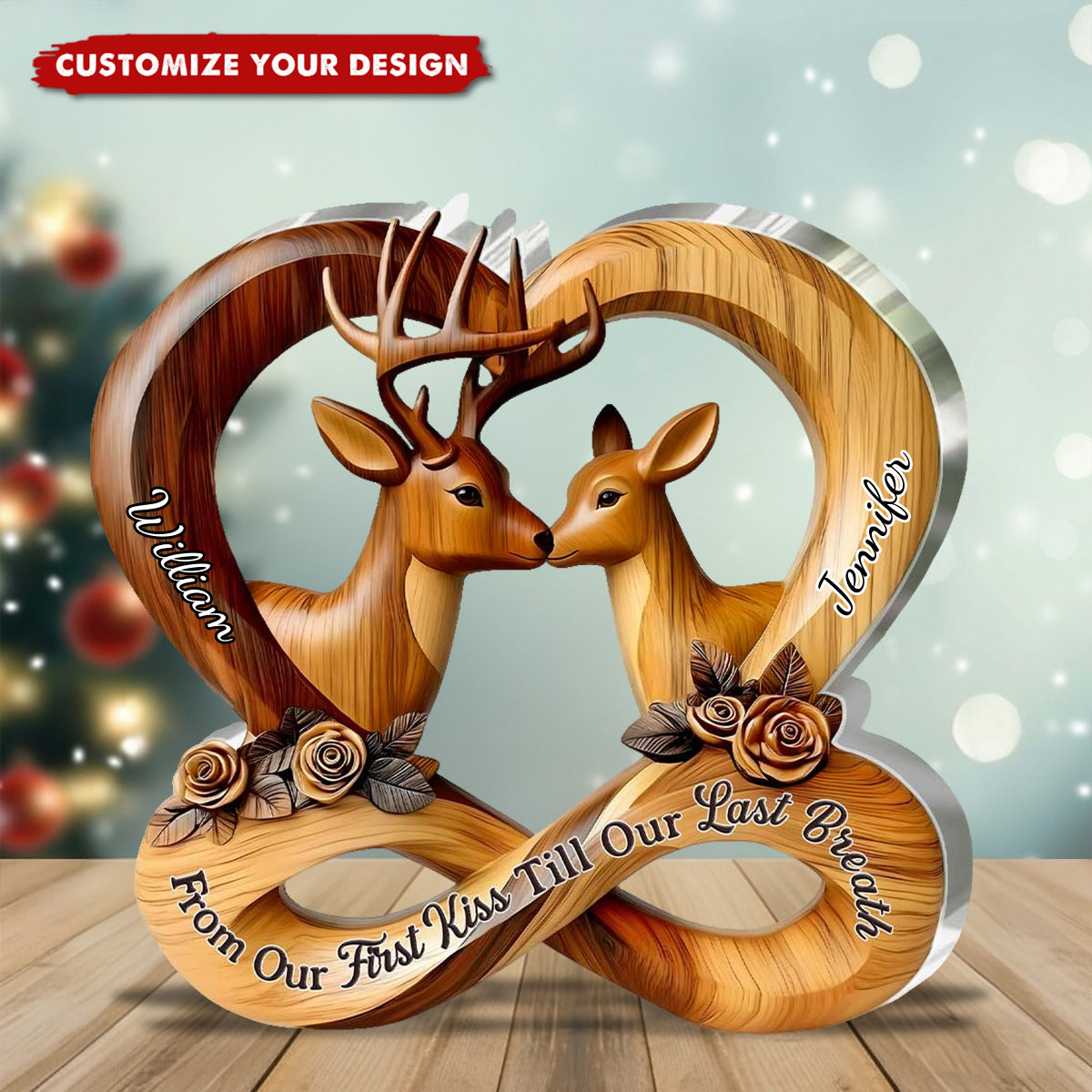 From Our First Kiss Till Our Last Breath - Custom Acrylic Plaque