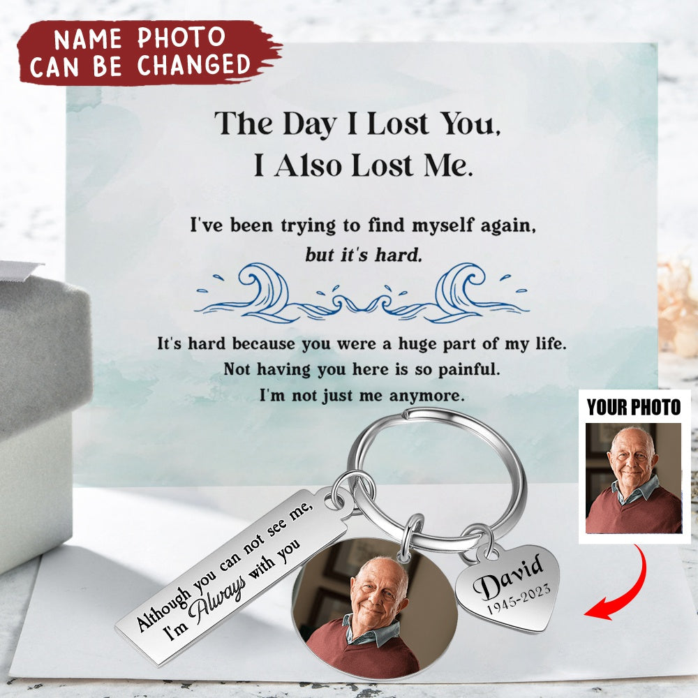 Personalized Memorial Stainless Steel Photo Keychain