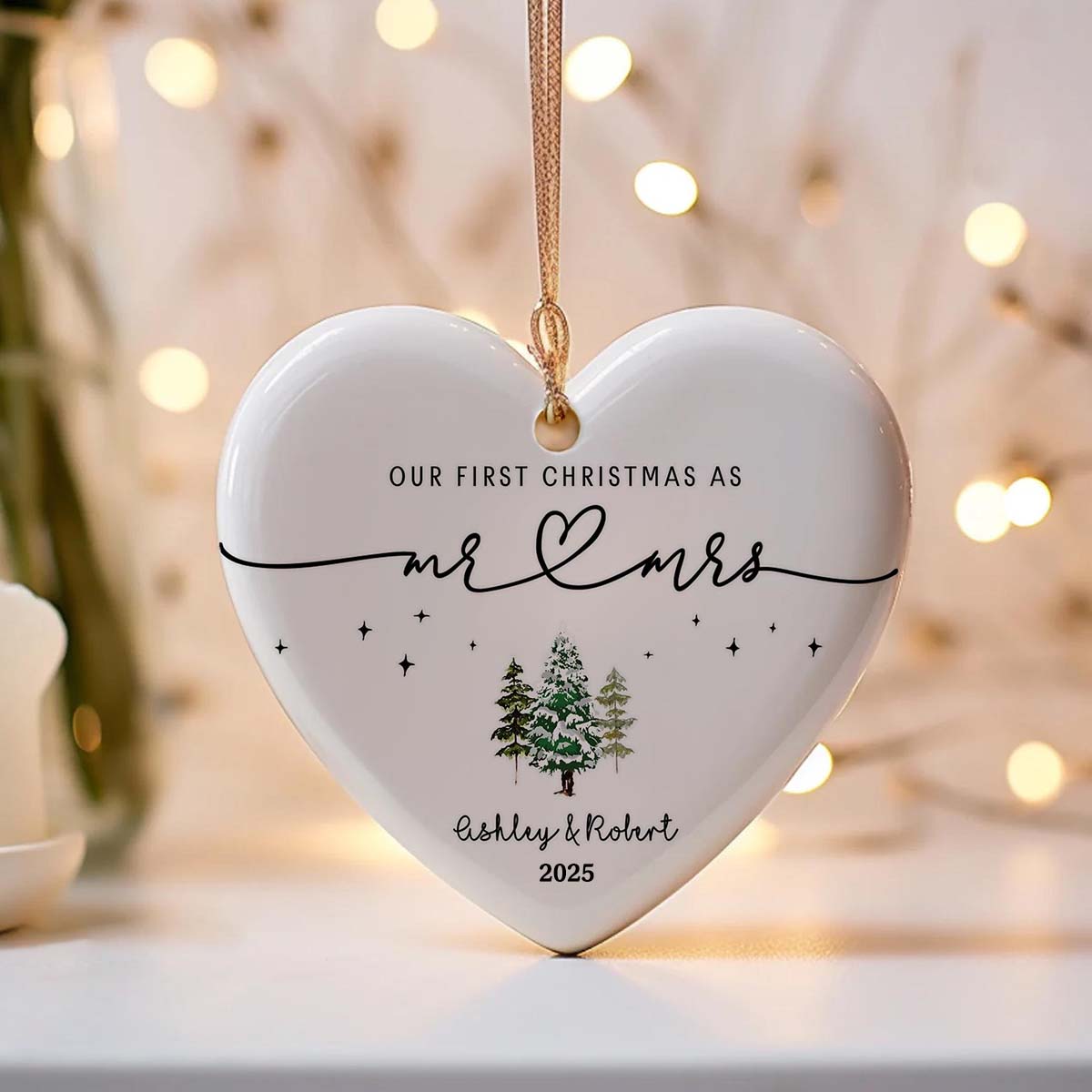 Our 1st Christmas As Mr & Mrs - Personalized Christmas Ornament