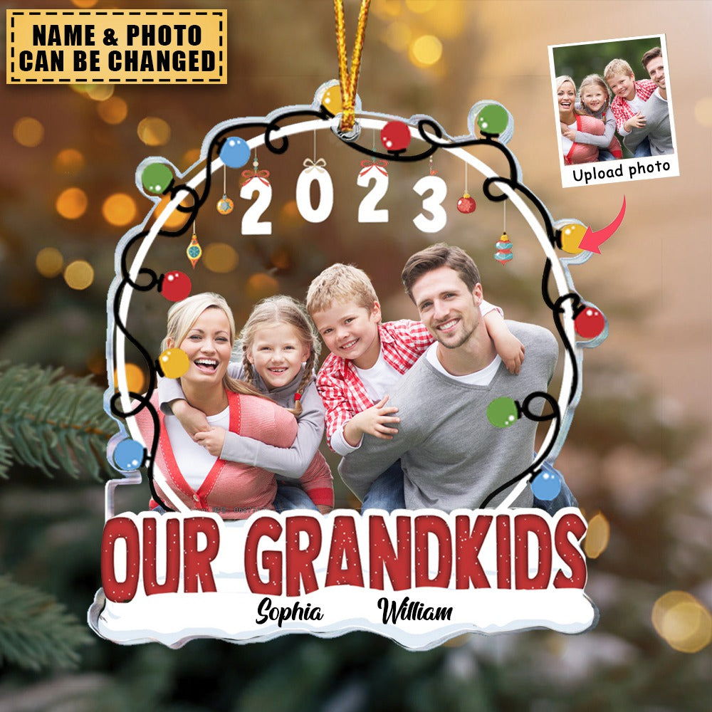 Our Grandkids - Personalized Acrylic Photo Ornament