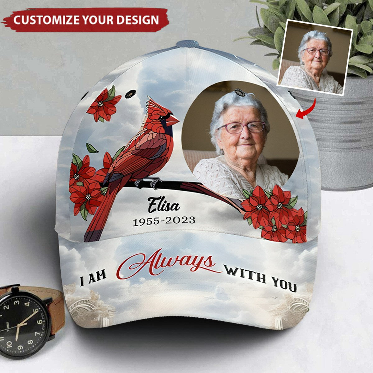 Heaven Gate Sky, I Am Always With You - Personalized Classic Cap