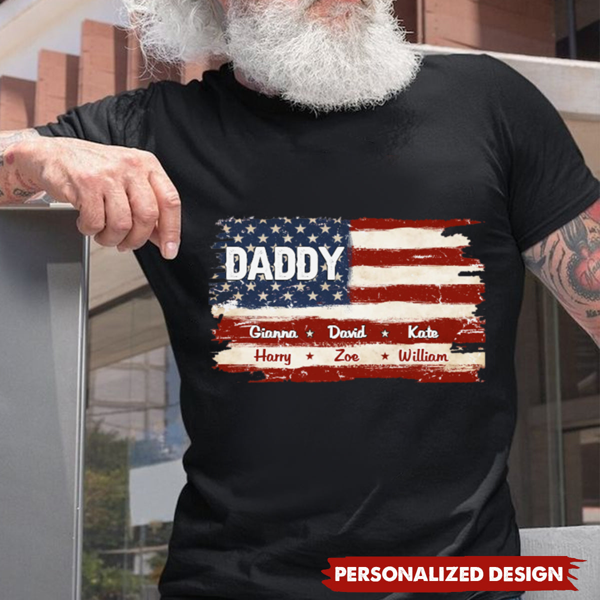 Proud To Be American - Personalized T-shirt, Gift For Grandpa
