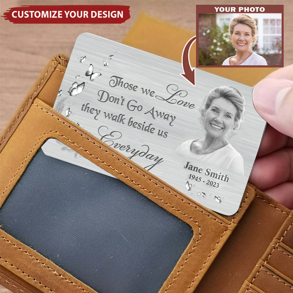 Custom Personalized Memorial Aluminum Wallet Card l f Love Could Have ...