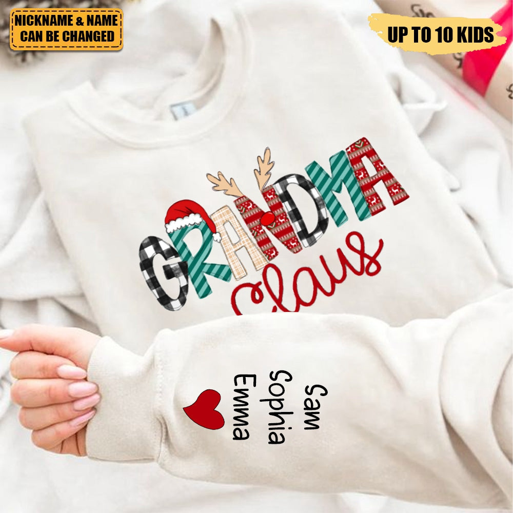 2023 Christmas Gigi Nana Grandma Claus Personalized Sweatshirt
