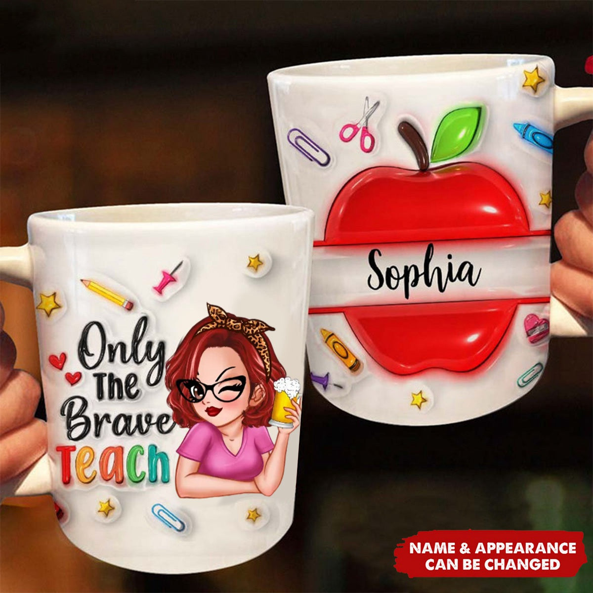 Gift For Teacher The Brave Teach Personalized Mug