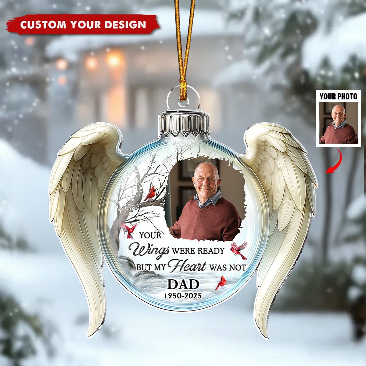 Your Love Still Lives Here - Personalized Ornament Loss Of Mom, Dad