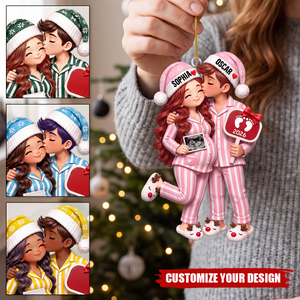 Personalized Expecting Parents Pregnancy Announcement Ornament