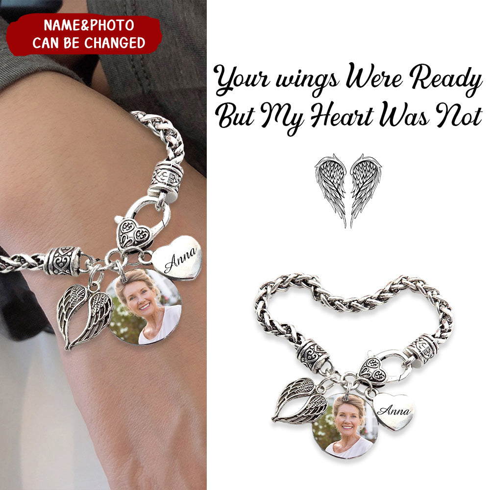 Custom Photo I'll Carry You Personalized Bracelet - Memorial Gift For Family