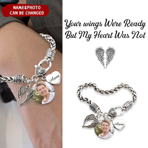 Custom Photo I'll Carry You Personalized Bracelet - Memorial Gift For Family